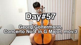 Day57 Georg Goltermann Concerto No4 in G Major mov3  Full Length [upl. by Annette823]