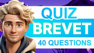 QUIZ BREVET  40 Questions pour vous TESTER 🧠🧬 [upl. by Nolos]