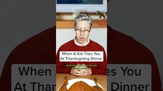 Im grateful this kid isnt real🍗💀 skit funny comedy skits clapback thanksgiving tfunnyskit [upl. by Rozamond]