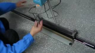 Evacuated solar glass tube impact resistance testing Vacuum glass tube against stell ball amp hail [upl. by Oilcareh]