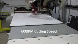 Cutting DuPont Corian® at 600IPM with a 14quot Router Bit [upl. by Devon]