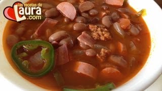 Como hacer FRIJOLES CHARROS  Comida Saludable [upl. by Avevoneg]