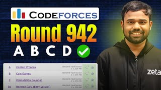 ABCD  Codeforces Round 942 Editorials  Reverse Card  Permutation Counting  Coin Games [upl. by Eben902]