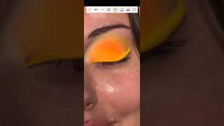 new orange 🍊 colour eye makeup [upl. by Claudine]