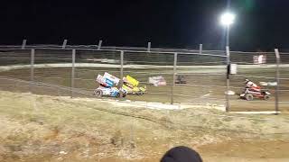 Dirtdown in TTown Dash 2 ASCS Sprint Cars New Tulsa Speedway 11142024 [upl. by Vetter104]