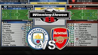 Terbaik  WINNING ELEVEN 10 MANCHESTER CITY VS ARSENAL PS2 gameplay [upl. by Hsejar]