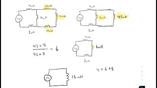 Combining Inductors In Series amp Parallel [upl. by Sokram]