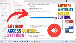 AnyDesk Access Control Settings  Whitelist access in AnyDesk [upl. by Akinihs]