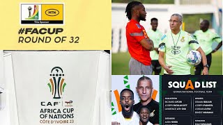 GHANA BLACK STARS PREPARATIONS TOWARDS AFCON 2023 MTN FA CUP FIXTURES GPL RESULTSTABLEamp MANY MORE [upl. by Heshum59]