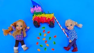 Elsa and Anna toddlers birthday party and pinata [upl. by Engvall]