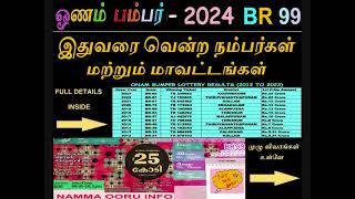 BR99 ஓணம் பம்பர் இதுவரை வென்ற நம்பர்கள் மற்றும் மாவட்டங்கள்I ONAM BUMPER LAST12YEAR RESULTS HISTORY [upl. by Anelem]