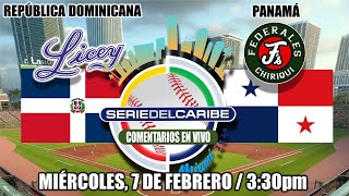 DOMINICANA vs PANAMÁ  Serie del Caribe Miami 2024  En vivoLive  Comentarios [upl. by Attirehs246]