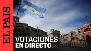 DIRECTO  Apertura de urnas y votaciones en Argentina por las elecciones presidenciales  EL PAÍS [upl. by Atteniuq]