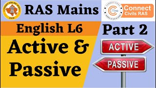 RAS Mains English L6  Active Passive part 2 [upl. by Lopes620]