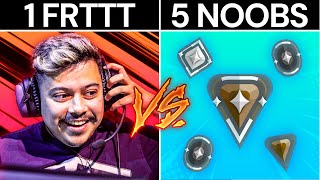 FRTTT vs 5 NOOBS  Desafio IMPOSSÍVEL no Valorant [upl. by Perce]