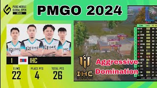 IHC ESPORTS Highest Kills Record  PMGO 2024 Aggressive Domination pubgmobile ihc esports [upl. by Siol835]