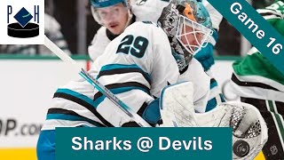 San Jose Sharks 2425 Regular Season Review Game 16 Sharks  Devils [upl. by Chill378]