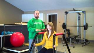 Vestibular Rehab Seated Balance [upl. by Assirrac]