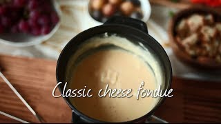 How to make classic cheese fondue recipe video [upl. by Faludi]