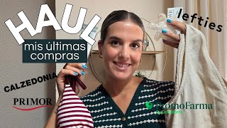 HAUL ÚLTIMAS COMPRAS Primor Lefties Calzedonia y Primor  Cristina García [upl. by Oznole628]