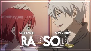 AMV Typography Rapsodi  Shirayuki hime  Alight Motion [upl. by Imit]