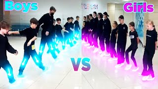 GIRLS 🥵 VS BOYS 😈 Dance Challenge  WHO WINS  New Tuzelity TikTok Compilation [upl. by Lamraj]