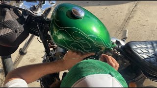 DIY pinstriping flames with tape  HWY pegs install [upl. by Nikolas]