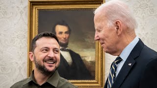 Volodymyr Zelenskyy ‘very grateful’ for US aid package [upl. by Ydnerb]