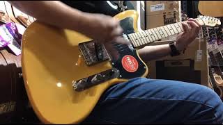 Sound Demo Squier Paranormal Series Offset Telecaster Electric Guitar Butterscotch Blonde [upl. by Ylrehs630]