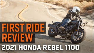 2021 Honda Rebel 1100 First Ride Review [upl. by Esyahc]