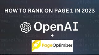 Page Optimizer Pro  Chat GPT How to Use Both for PAGE 1 SEO Rankings [upl. by Niroht]