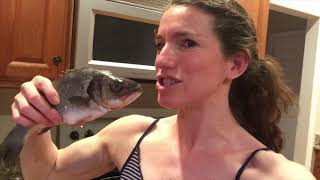 Cooking Whole Branzino [upl. by Ellevehc779]