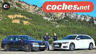 Audi A6 Avant vs BMW Serie 5 Touring  Comparativa  Prueba  Review en español  cochesnet [upl. by Yesnyl]