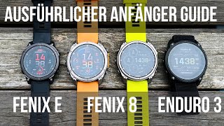 Garmin Fenix 8  Garmin Enduro 3 Anfänger Guide [upl. by Ayal]