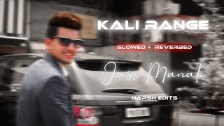 Kali Range  Jass Manak  LOFI  Harsh Edits [upl. by Aspasia]