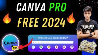 How To Get Canva PRO For Free Lifetime 2024🔥 [upl. by Nowell]