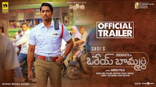 Orey Baammardhi Official Trailer  Siddharth  GV Prakash Kumar  Sasi  Siddhu Kumar [upl. by Jasen232]