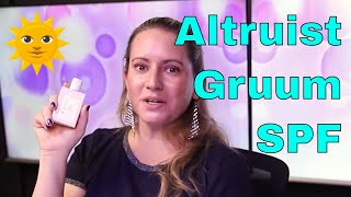 Altruist Face Fluid Sunscreen SPF 50 🌞 Gruum Skincare Sunscreen Review How to Use amp UV Camera [upl. by Weissmann766]