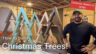 How to make a 2x4 Christmas tree Build a Christmas tree with me With measurements and Jig ideas [upl. by Zeidman281]