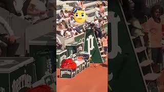 Tennis player hits ball girl and gets disqualified [upl. by Valoniah]