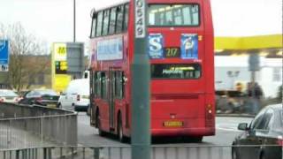 Buses at work Southbury Rd amp Gt Cambridge Rd Enfield 31st Dec 2011avi [upl. by Else98]