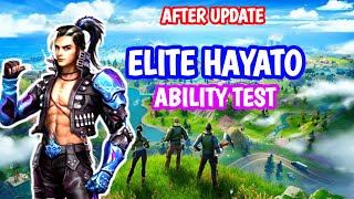 Hayato ability test  ELITE HAYATO ABILITY TEST AFTER UPDATE ✅ [upl. by Oflunra]