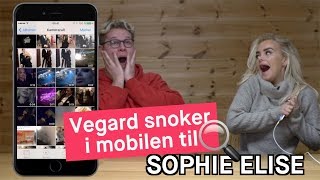 Vegard Harm snoker i mobilen til Sophie Elise Isachsen [upl. by Tolman]