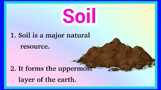 10 lines on Soil in english few sentences about soil in english What is Soil Ashwins World [upl. by Shaughnessy240]