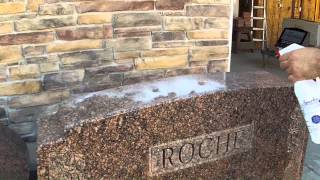 Clean a headstone with sparks [upl. by Enhpad671]