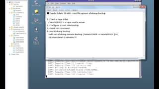 Oracle Solaris 10 x86  root file system ufsdump backup [upl. by Ahsinel]