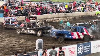 72923 McLean County Fair Demo Derby Semi Stock [upl. by Jarrad]