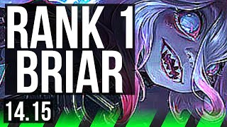 BRIAR vs RENGAR JGL  Rank 1 Rank 1 Briar 6k comeback 8 solo kills  EUNE Challenger  1415 [upl. by Emyle]