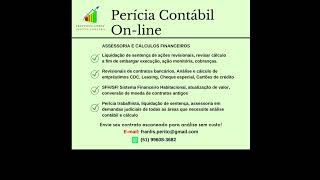 Análise e pericia contábil cálculos de contratos de financiamento [upl. by Ykcul822]