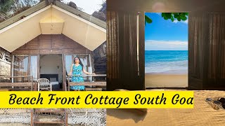 Best resort in South Goa Beach facing cottage Agonda Beach4k [upl. by Odlavso]